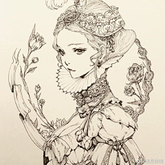 青青提采集到线稿人物