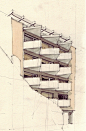 德国建筑师Flaf 手绘作品