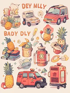 1分钟❗教你用midjourney实现手帐贴纸自由_4_奇思妙想的钳钳_来自小红书网页版