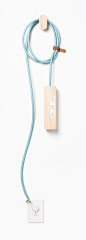 Wooden / pastel extension cord: 