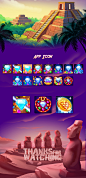 休闲游戏 (Jewel Quest) 的 2D 美术和动画