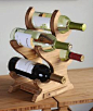 Wine Tree 4 bottle wine rack por BrydonDesign en Etsy, $37.00