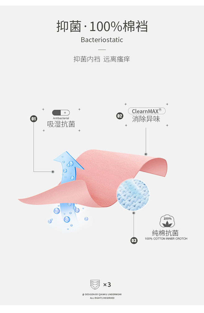 倩库收腹内裤女纯棉裆高腰蕾丝产后提臀塑身...