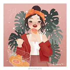 #美图速报# #今日绘图大赏# #动漫# 
分享：韩国画师『mo._.ching』的板绘Q版人物插画作品 ​​​​