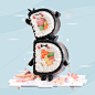 36daysoftype 3D 3dart animation  Character Character design  Food  ILLUSTRATION  japan kawaii