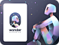 Wonder Dynamics ai 品牌聊天 gpt 设计 Figma 身份插图标志标记中途机器人矢量