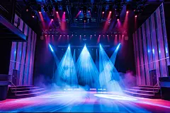 现代时尚室内活动舞台摄影图片
