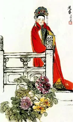 【诗情画意】手绘《红楼梦》人物图，美呆了_林黛玉 : …………………………………………………… …………………………………………………… 林黛玉 两弯似蹙非蹙笼烟眉，一双似喜非喜含情目 闲静时如姣花照水，行动处似弱柳扶风 桃李春风结…