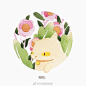 一组超萌的猫咪头像~   ins：squarefetish ​ （转) via @ins插画 ​​​​