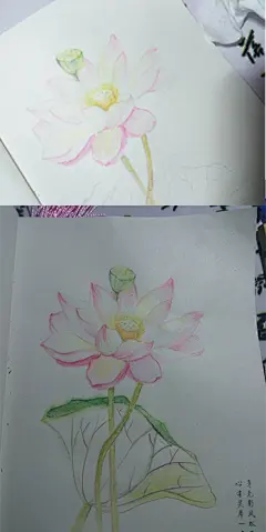 最近买的水溶性彩铅画的，还在学习中...
#彩铅#，#手绘#，#彩铅教程#，#水溶性彩铅#……
“煮一杯酒，温热冰封的心肠，饮不尽世间聚散离合的沧桑;闭一扇窗，掩不住满目悲伤，谁还在云幕那端浅浅吟唱;剪一道光，透过天色的红妆，你是否是口是心非之前的模样。梦醒过来，寂寞就无处躲藏，你是否和我一样念念不忘？”