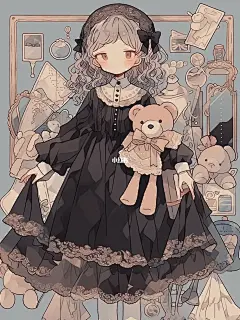 哥特|暗黑系服设，神秘而富有美感