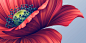 FLOWERS : detailed digital raster illustrations of different flowers, for sale at micro-stocks