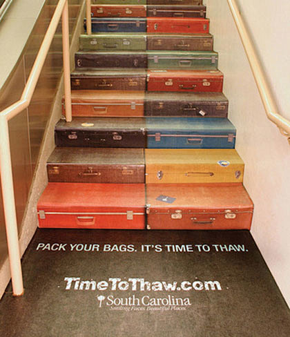 26款全球极富创意的扶梯广告设计 广告招...