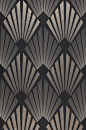 Wallpaper Pontinius (Anthracite, Pearl beige, Black, Silky grey) | Wallpaper from the 70s