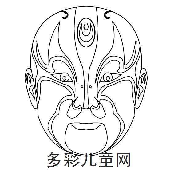 脸谱简笔画