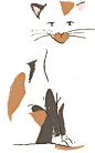 手绘卡通可爱猫猫狗狗水彩包装海报插画装饰元素 免扣PNG图案素材 (99)