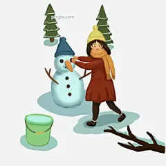 冬季旅行堆雪人插画图片大小3000x3000px 图片尺寸1.54 MB 来自PNG搜索网 pngss.com 免费免扣png素材下载！冬季旅行插画#堆雪人的女孩#卡通插画#卡通手绘#开心的女孩#蓝色的水桶#手绘旅行插画#