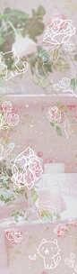 背景，壁纸，可爱少女心粉色壁纸，花朵壁纸