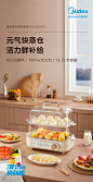 【美的ZGE352002】美的（Midea）多用途锅电蒸锅家用电热电火锅蒸蛋器煮蛋器智能断电双层蒸笼大容量13.2L ZGE352002【行情 报价 价格 评测】-京东