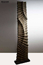 商业空间酒店会所公共区软装壁饰创意木质木雕摆件纹理造型可定制-淘宝网