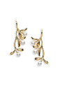 Mikimoto Olive Akoya Cultured Pearl Earrings in Gold | Lyst