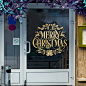 新年圣诞节假日墙贴纸自粘 橱窗玻璃贴商场服装店商店装饰品窗花
