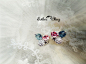 『限时包邮』韩国进口三颗彩色水钻闪亮气质可爱女耳饰小耳钉-淘宝网