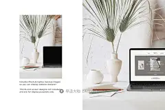 创意灰色调Ins风作品集UI界面品牌VI设计名片iPhone手机iPad平板帆布袋展示PS贴图样机模板 Aria Photo &amp; Mockup Bundle插图2