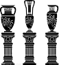 欧式柱子花瓶建筑