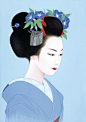 Ichiro Tsuruta 鶴田一郎, 1954 | Japanese beauty in Art Déco style | Tutt'Art@ | Pittura • Scultura • Poesia • Musica