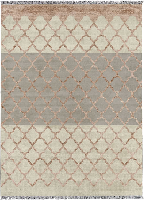 新中式咖灰色几何纹理图案地毯贴图