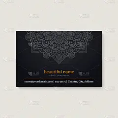 华丽的,名片,商务,请柬,婚礼,模板,动机,复古,花