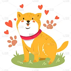 可爱的,狗,,卡通,幽默,纯种犬,壁纸,动物,犬科的,爱
