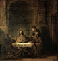 Rembrandt Harmensz van Rijn -- The Disciples at Emmaus