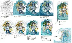 #绘画素材# #绘画学习# #插画# 来自日本画师oo6的上色教程，擅长用水彩方式进行角色的绘制，别致的风格给人带来不一样的效果
绘画参考超话 ​​​​