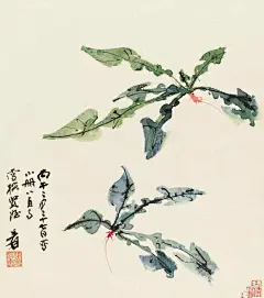 复古底纹古画水墨