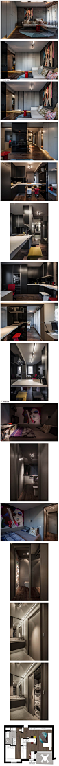 布达佩斯 40㎡ 公寓 - 居宅 - idzoom | 室内设计师