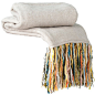 Fab Wool / Acrylic / Polyester Throw Color: Ivory