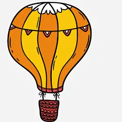 插画气球高清素材 形状 悬浮 漂浮 热气球 艺术 免抠png 设计图片 免费下载