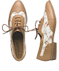 Lace Up Floral Brogue [New Look]