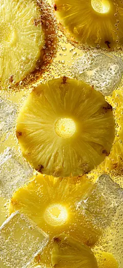 菠萝冰块壁纸