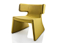 Fabric armchair with armrests MEG | Fabric armchair by ALMA DESIGN