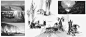 The Nightmare of Trizkélia - Concept art : Collection of exploratory images for the second part of the map for my personal project : Solitude. This time I decided to explore the stories and characters of Trizkélia, a strange mysterious land... worldbuildi