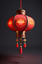 龙年大吉新年春节新春灯笼摄影图