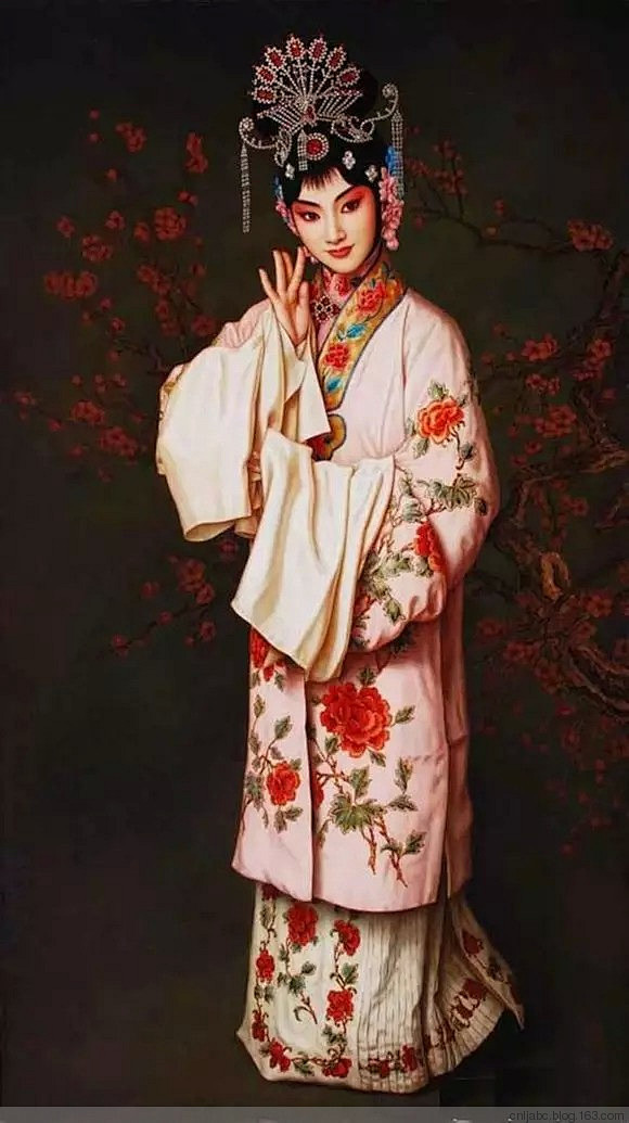 油画中的京剧——【吕布与貂蝉】貂蝉