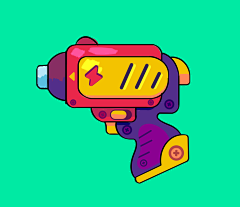 卡通枪-花瓣网|陪你做生活的设计师 | e-guns-2