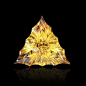 shalloped triangle-shaped "triumvirate"? cut citrine by gems by design, inc.
