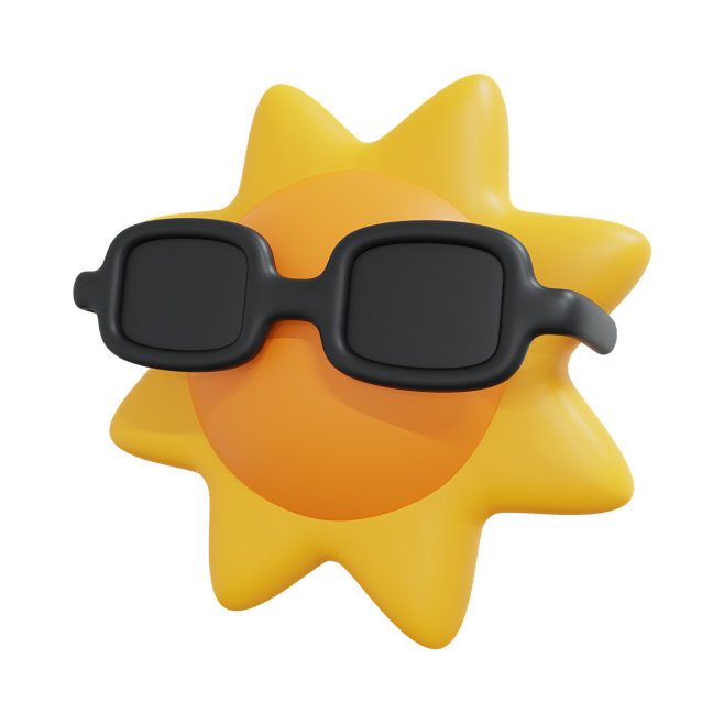 千库网_3DC4D立体夏日太阳墨镜_元素...