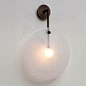 North Matte Glass DiscWall Sconce 13017