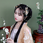 悦己容宋制汉服头饰桂花流苏插梳古风发饰中秋季配金钗斗[折桂枝]-淘宝网